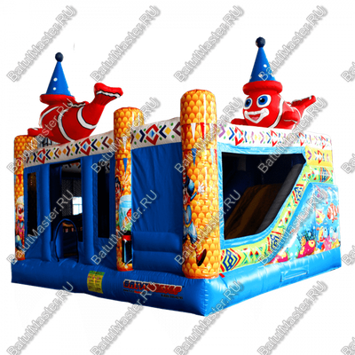 Коммерческий надувной батут "Рыбка-клоун" 5*5*5 м