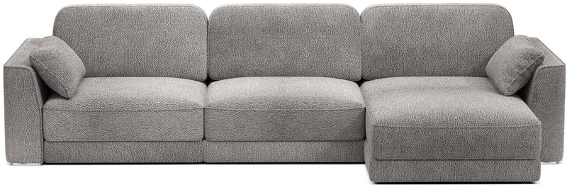 Угловой диван Аксель с оттоманкой вариант 1