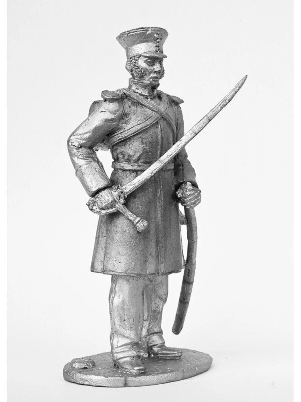 Оловянный солдатик Обер-офицер пеших полков Симбирского ополчения, 1812-1813 гг.