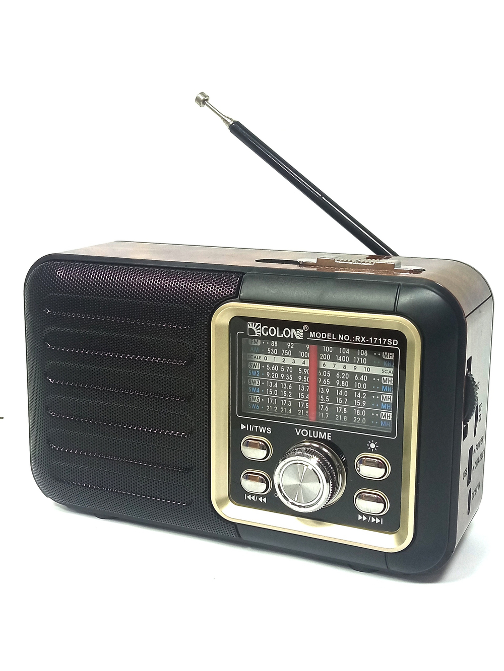 Радиоприемник с MP3 плеером+Solar panel Golon RX1717SD