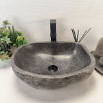 Раковина из речного камня RS-63671 (47*40*15) 0122
