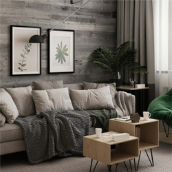 Стеновая панель из амбарной доски декор  GREY