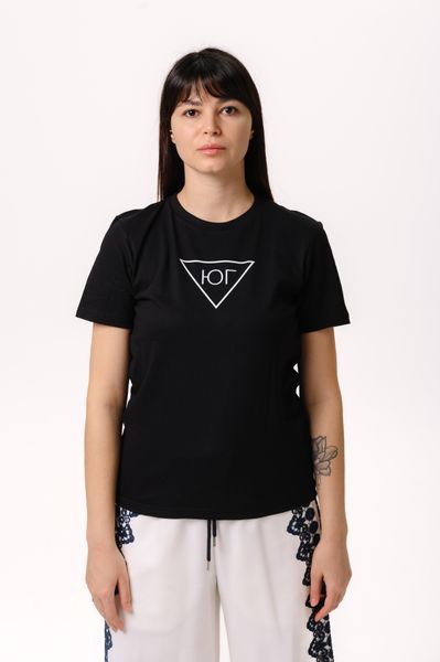 Черная принт "Ладошки"