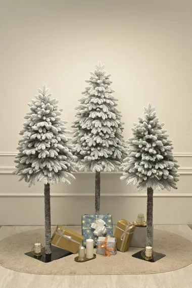 Искусственная елка Валдайская заснеженная 180 см., 100% литая хвоя, ЕлкиТорг (272180)