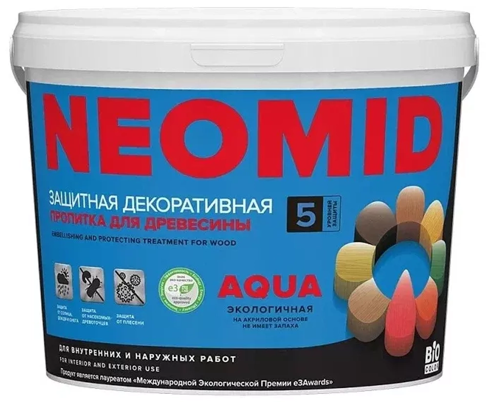 Пропитка для древесины NEOMID BiO COLOR Aqua