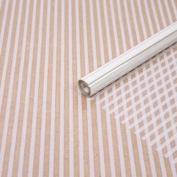 Пленка прозрачная "Полосы узкие" 70см*200гр