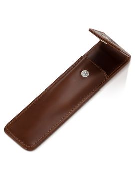 Кожаный чехол для опасной бритвы REBEL BARBER Prestige Brown