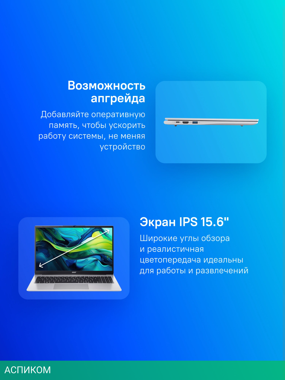 Ноутбук Acer Aspire Lite AL15-41P-R410