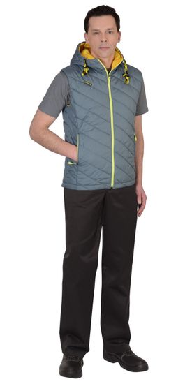 Жилет утепленный "Сириус-Гамма" (с.серый/желтый)