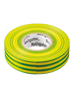 Изолента ПВХ 15мм (рул.20м) жел/зел. NIT-B15-20/YG Navigator 71108