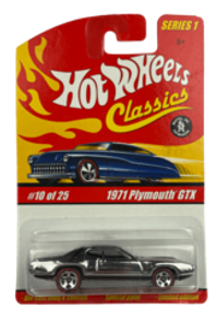 Hot Wheels Classics Series 1: 1971 Plymouth GTX (ZAMAC) (#10 of 25) (2005)