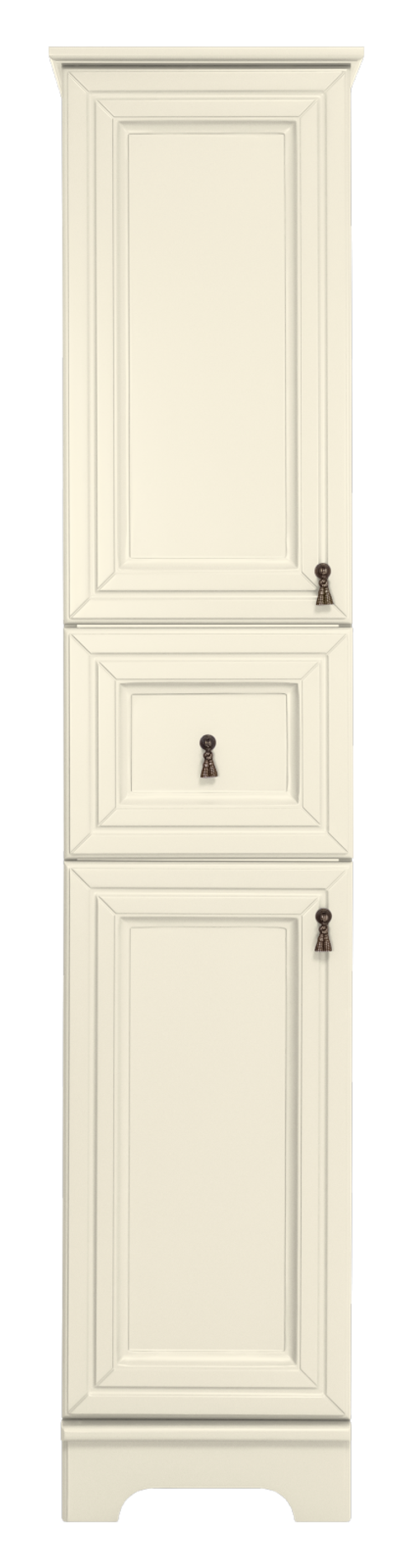 Шкаф - пенал Misty Лувр 35 левый (слоновая кость)