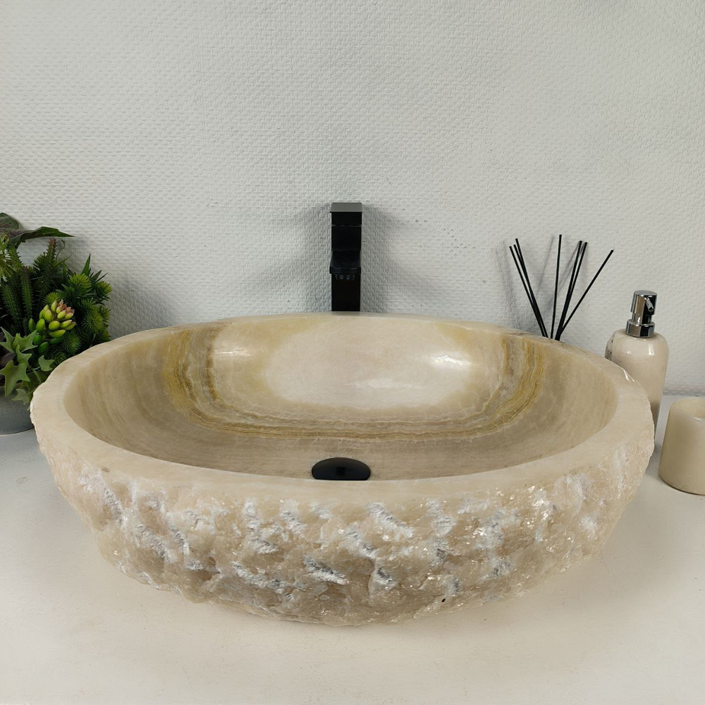 Раковина из оникса Erozy White EO-64378 62*52*15 0215