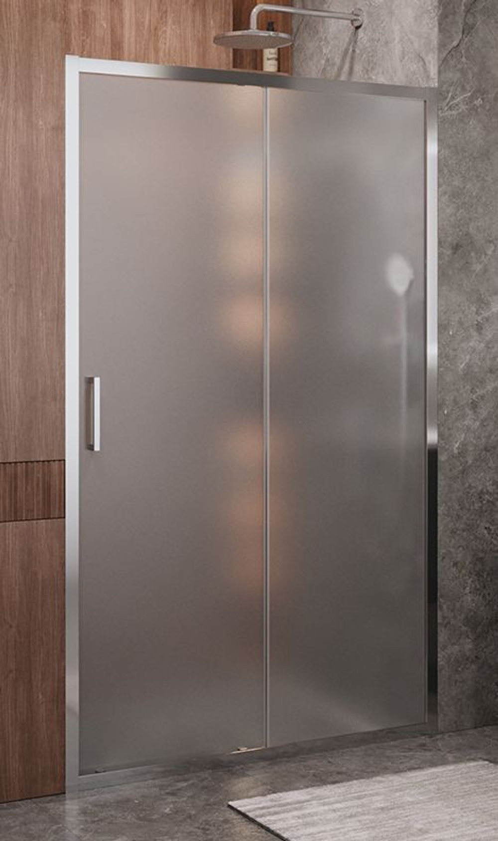 Душевая дверь Cezares MOLVENO-BF-1-120-P-Cr, 120х195, профиль хром, стекло Punto матовое