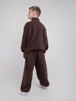 Костюм флисовый с олимпийкой "Шоколад" 7+