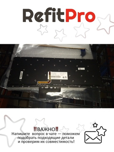 Клавиатура для Ноутбука Lenovo LenovoYoga 700 700-14ISK с подсветкой, раскладка - английская, черная (25215033)