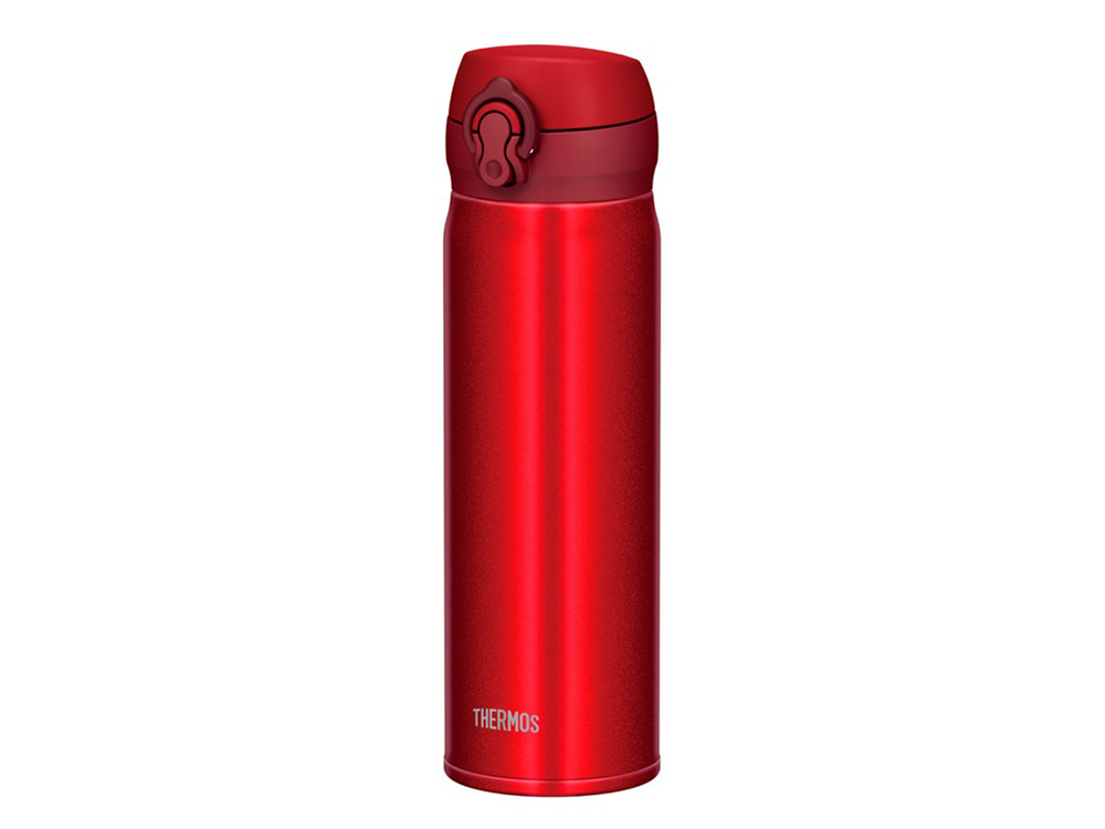 Термос для напитков (термокружка) THERMOS JNL-504 MTR 0.5L, нержавеющая сталь, откидной механизм, красный