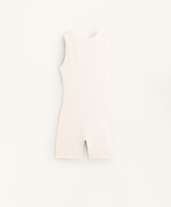 Oysho Короткий комбинезон Evermove, светлый экрю