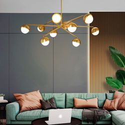 Люстра На Штанге Kendall L10 Black Gold By Imperiumloft