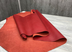 Luxury Tannery Red Fiesta (1,3-1,5 мм), цв. Красный, натуральная кожа