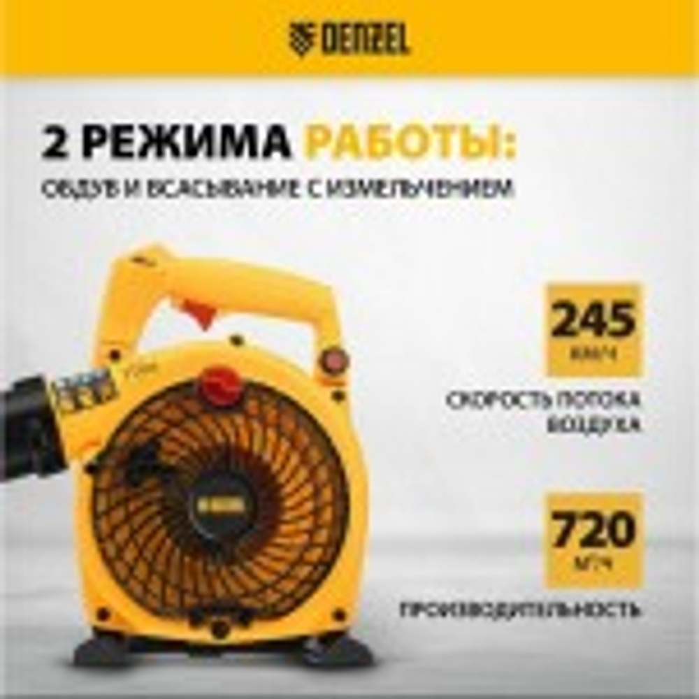 Воздуходувка-пылесос бензиновая Denzel GL-260 57902
