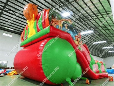 Батут-горка "Лев" 15*8*11 м