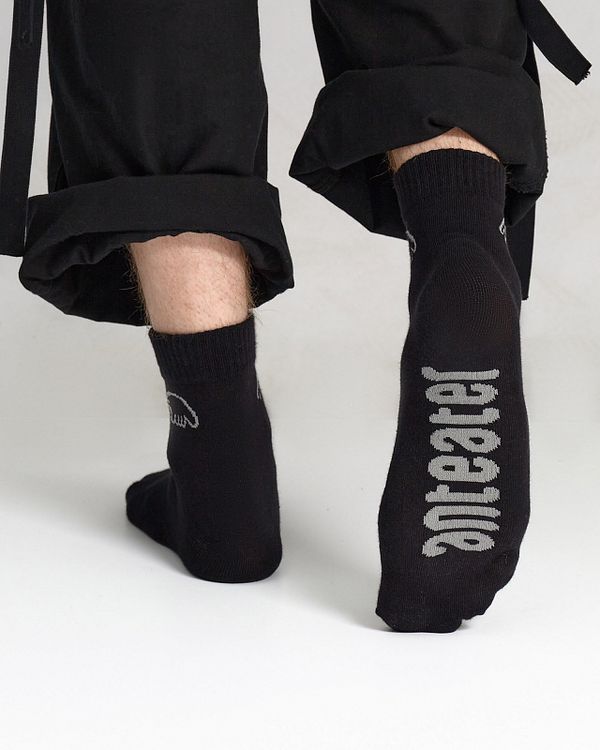 Носки Low Socks Logo Черные - фото 3