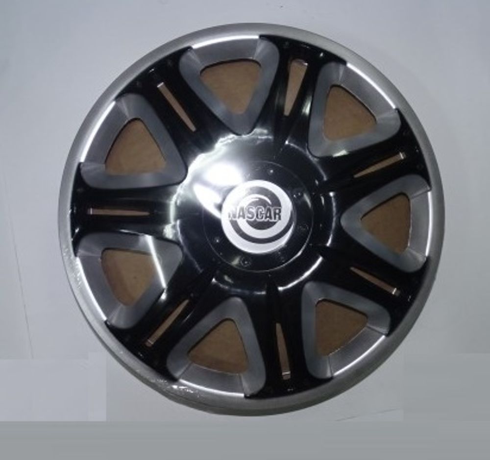 Колпак колеса R14 Наскар Super Black (в мешке 5 упак) (STAR)