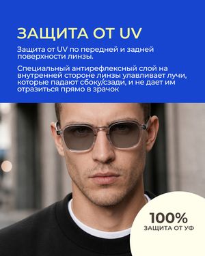 Фотохромная линза Zeiss ClearView Platinum UV 1.67 Gray