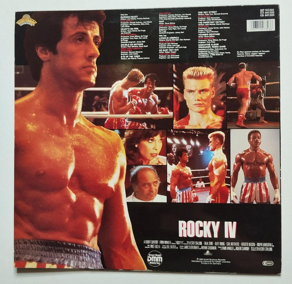 Винтажная виниловая пластинка LP Rocky IV (Motion Picture Soundtrack) (Germayn 1986)