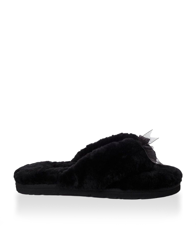 FLUFF FLIP FLOP II-black