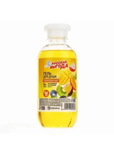 Гель для душа РУССКАЯ ВЫГОДА, 300 мл, аромат тропический мик