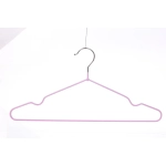 Плечики металлические нескользящие с полимерным покрытием 10шт «ТАРТИТАН», цвет розовый, 40см (Селфи)