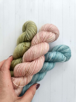 Набор №4 - 3 шт. по 50 гр (светло-розовый, светло-зеленый, голубой)