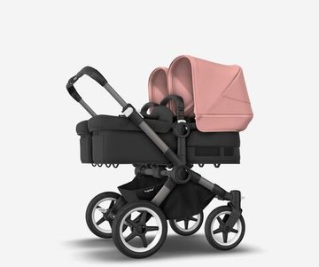 Коляска для двойни 2 в 1 Bugaboo Donkey 5 Twin Morning pink/Midnight black/Graphite