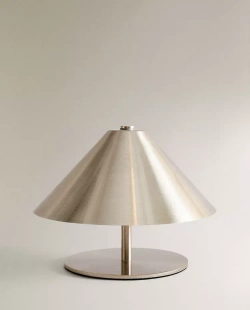 ZARA HOME БЕСПРОВОДНАЯ ЖЕЛЕЗНАЯ ЛАМПА, СЕРЕБРО