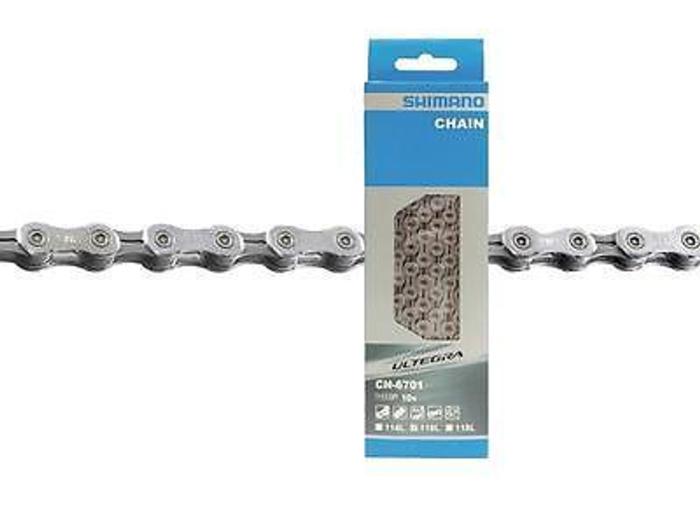 Цепь 2-720377 ULTEGRA, 6701, 10ск, 116 зв, ампульный пин (2шт) ICN6701116 Япония SHIMANO