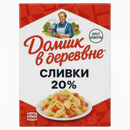 Сливки Домик в Деревне 20 % 480 гр