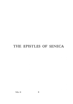Ad Lucilium epistulae morales. Volume 2 | Seneca the Younger