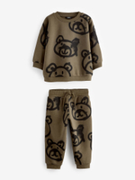 Лонгслив и джоггеры в комплекте для мальчика Next B17-053, Хаки