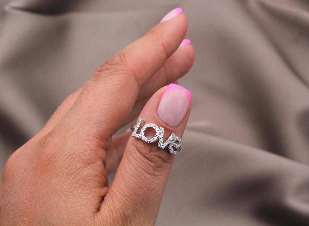 Кольцо "Love", 7,5мм