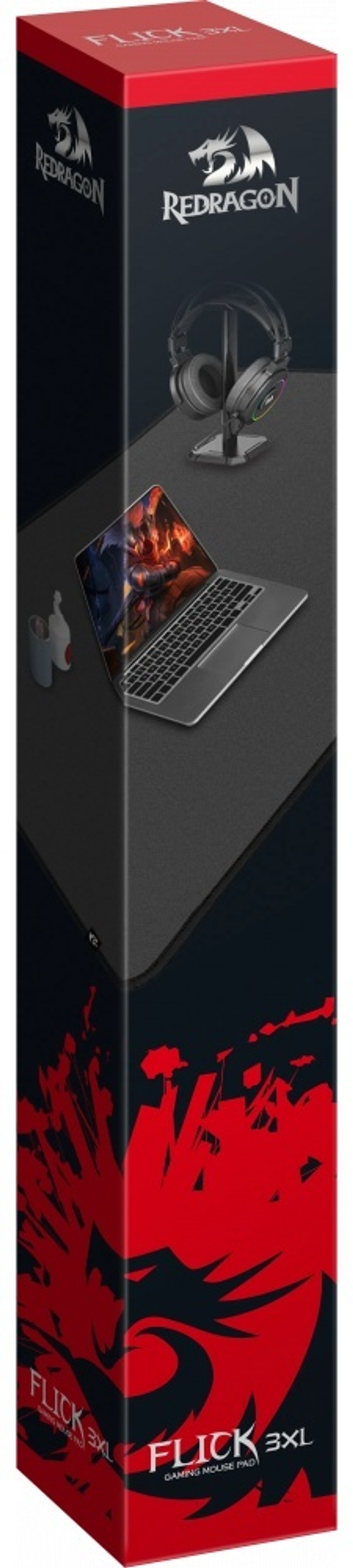 Коврик для мыши Redragon Flick 3XL (70787) 1219x610x3 мм черный
