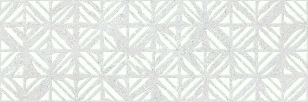 Настенная плитка Alma Ceramica TWU3090AMT27R Amarant 30x90 белая / серая матовая с орнаментом