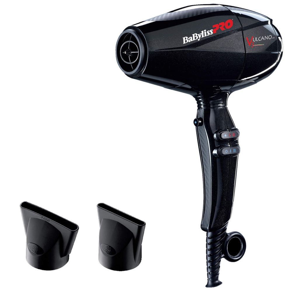 Профессиональный фен BaByliss PRO Vulcano V3 Ionic BAB6180IBE 2200W Black - 2