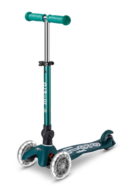 Самокат Mini Micro Deluxe складной ECO LED зеленый