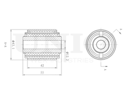 Сайлентблок передний заднего нижнего рычага UNIO RMP-20223