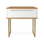 Тумба прикроватная на ножках ROYAL 5201 эко (Дуб Кантри-Золото-р.золото)