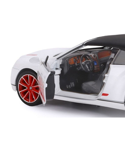 Машина "АВТОПАНОРАМА" Bentley Continental Supersports ISR, белый, 1/24, в/к 24,5*12,5*10,5 см