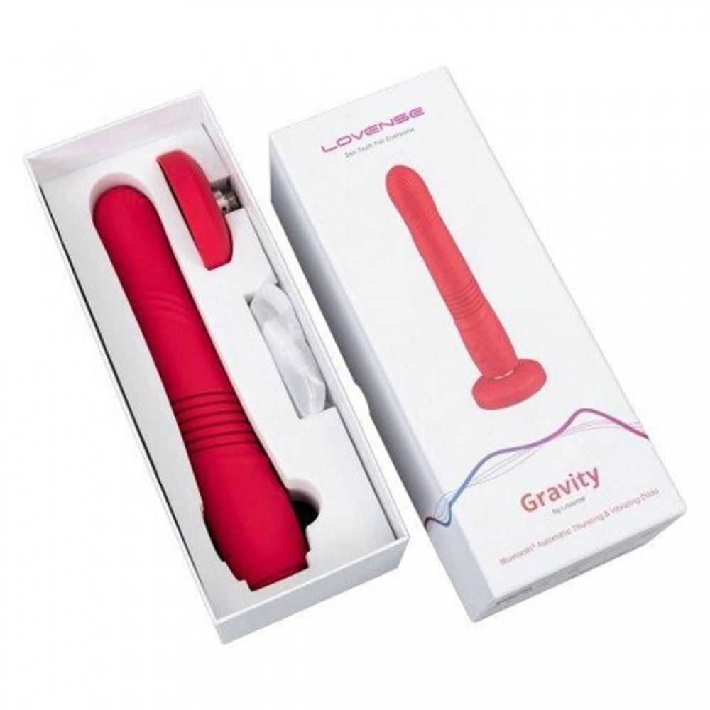 Фрикционный и вибрирующий фаллоимитатор Gravity Lovense (с управлением через приложение)