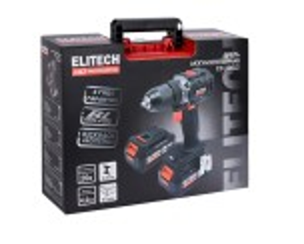 Дрель-шуруповерт аккумуляторная ELITECH CD 20SL2 (E2201.040.02) HD 205718